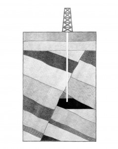 Piège par faille, 40x50cm, 2008, collection privée, France